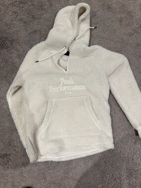 Peak Performance Ivory Sherpa Pullover Hoodie